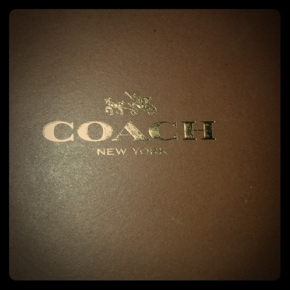 Coach Ryderson high-top leather sneakers. NEW